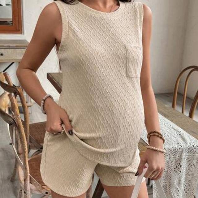 SHEIN Maternity Two Pieces Suits