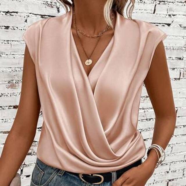 SHEIN Women&#39;s Plain Color Fashion Casual Bodysuit Suitable For Summer