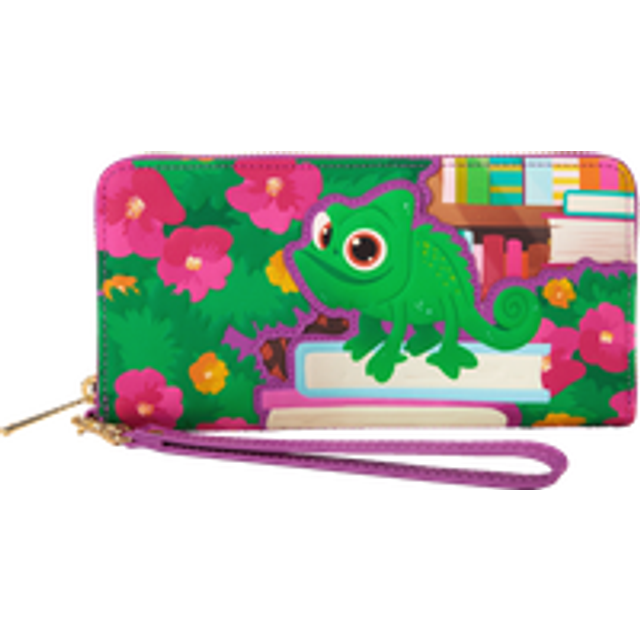 LOUNGEFLY Rapunzel Books Zip Around Wristlet Wallet - Disney