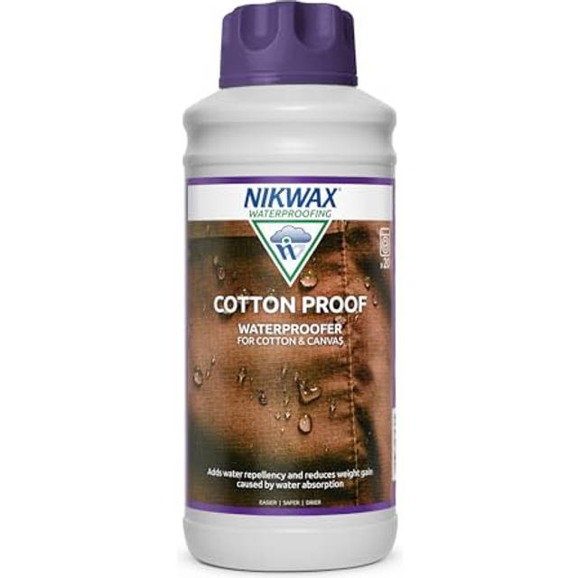 NIKWAX COTTON PROOF Wash-in Waterproofing for Cotton Fabric, Polycotton & Canvas Clothing and Equipment. Adds Water Repellency & Revives Breathability