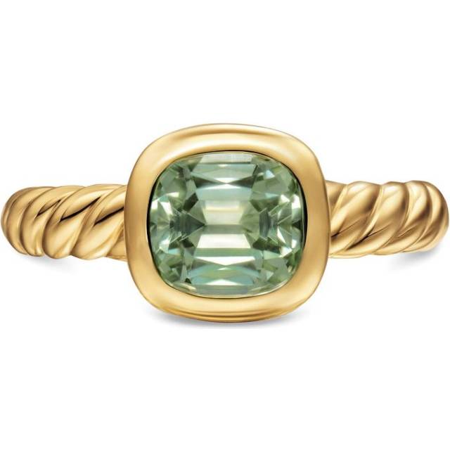 David Yurman - 18K yellow gold DY Mercer® prasiolite ring - women - 18kt Yellow Gold/Prasiolite - 6.5