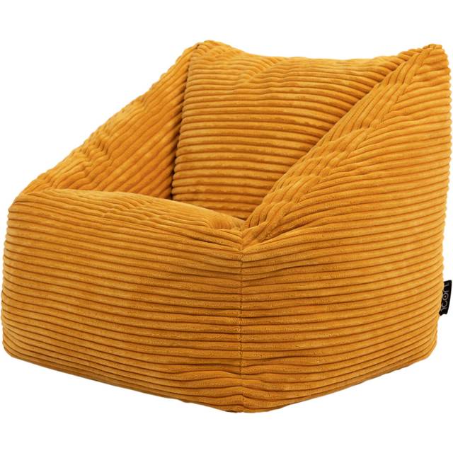 icon Kids Natalia Cord Armchair Bean Bag - Yellow