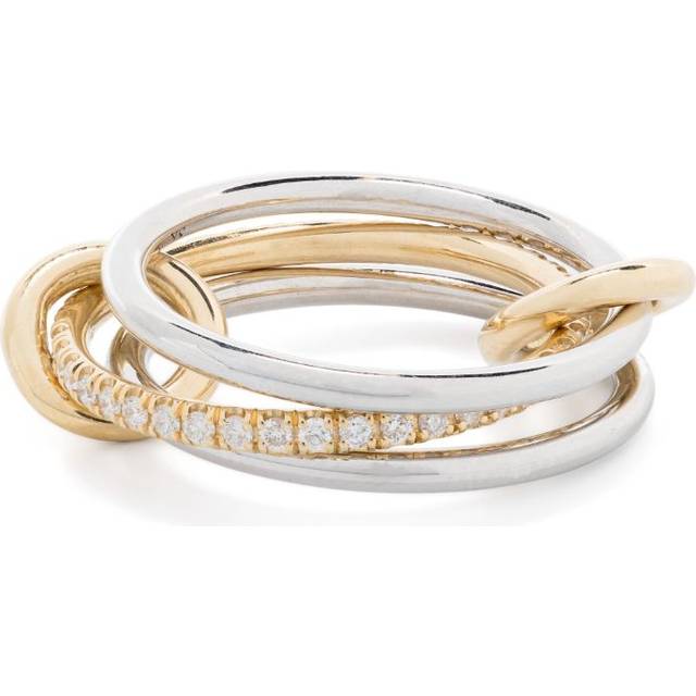 Spinelli Kilcollin - 18K white gold Sonny diamond ring - women - 18kt Yellow Gold/18kt White Gold/White Diamond - 5 1/2 - Silver