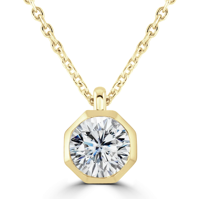 18ct Yellow Gold 1ct Lab Grown Diamond Necklace