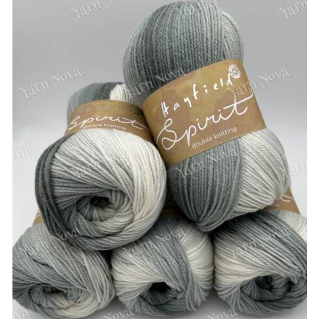 Hayfield Spirit Double Knit Yarn with Wool - Winter Grey