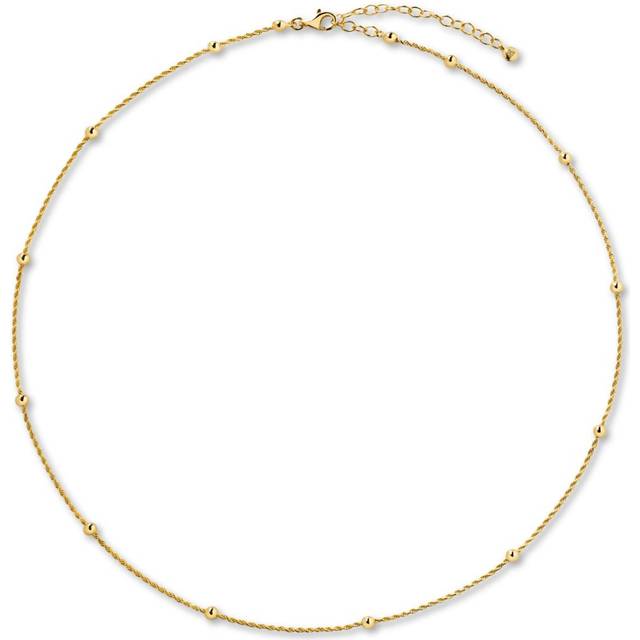 Monica Vinader - beaded rope-chain necklace - women - 18kt Gold Vermeil - One Size