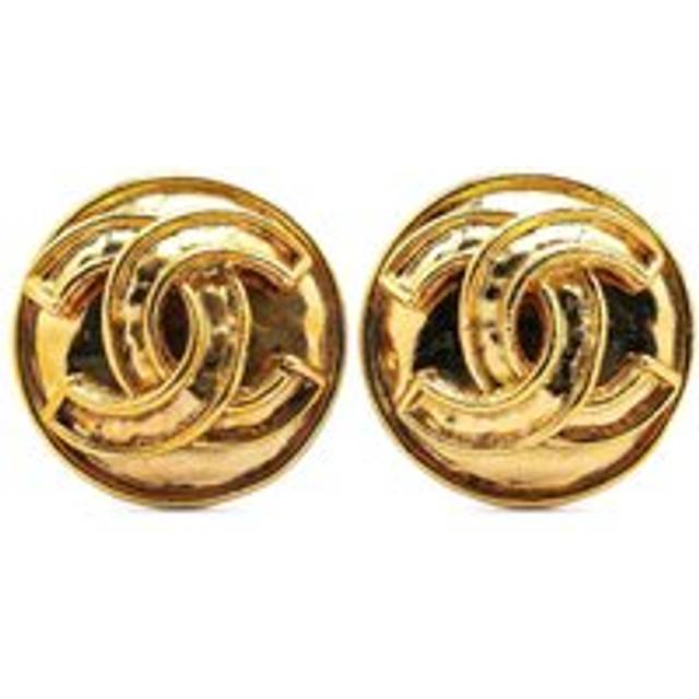 Womens Preloved CC Logo Earrings GoldTone Wo - Metallics - One Size