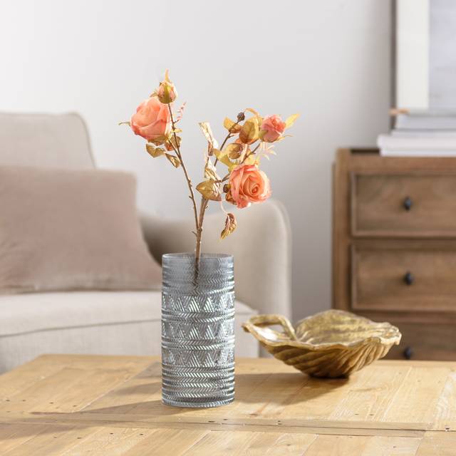 Artificial Dried Pink Rose Stem