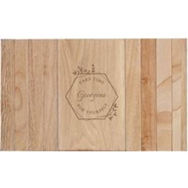 Personalised Take Time For Yourself Wooden Sofa Tray - Natural