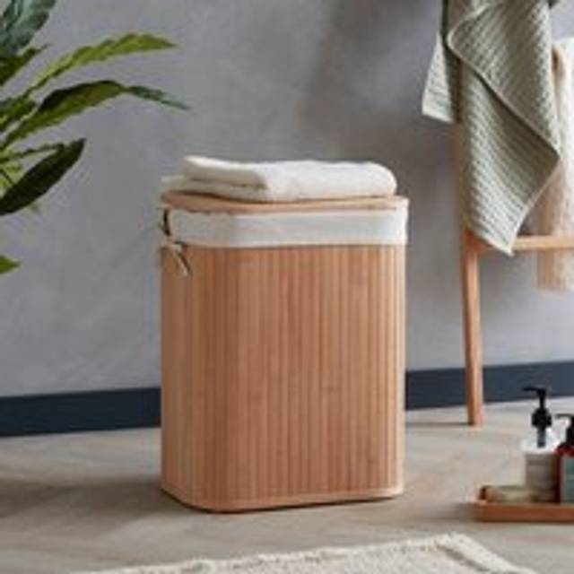 Woodford Bamboo Small Laundry Hamper - Natural