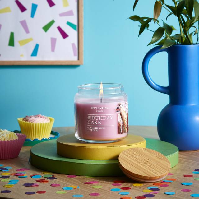 Birthday Cake Jar Candle - Purple