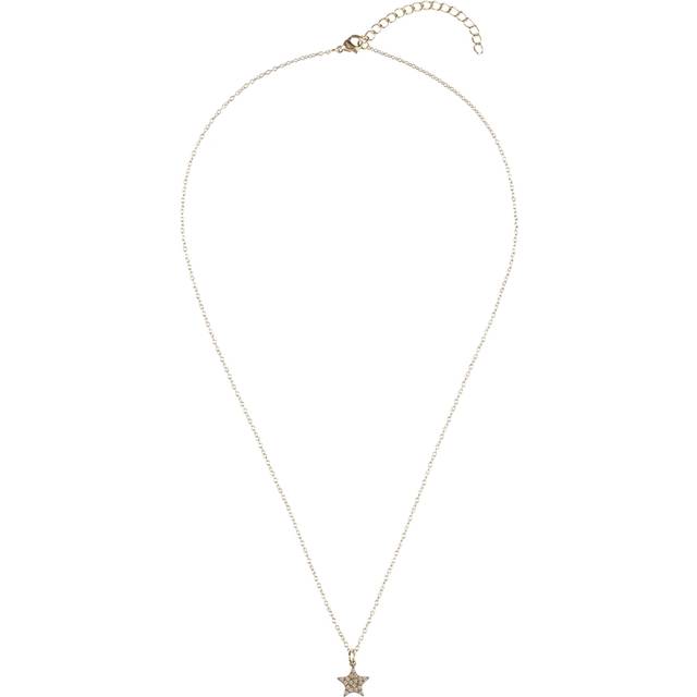 DARK Star Necklace With Crystals Gold