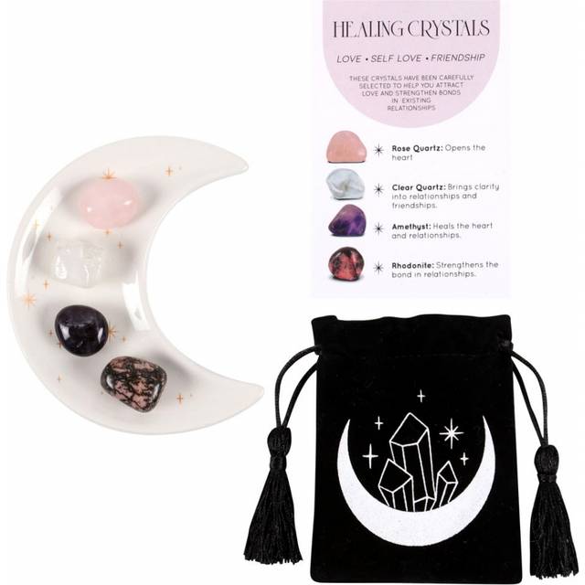 Liebesleben Kristall Set mit Halbmond Schale