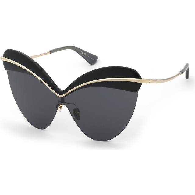 Nina Ricci Woman SNR442  300 Sunglasses Metal Gold Smoke Mask Normal