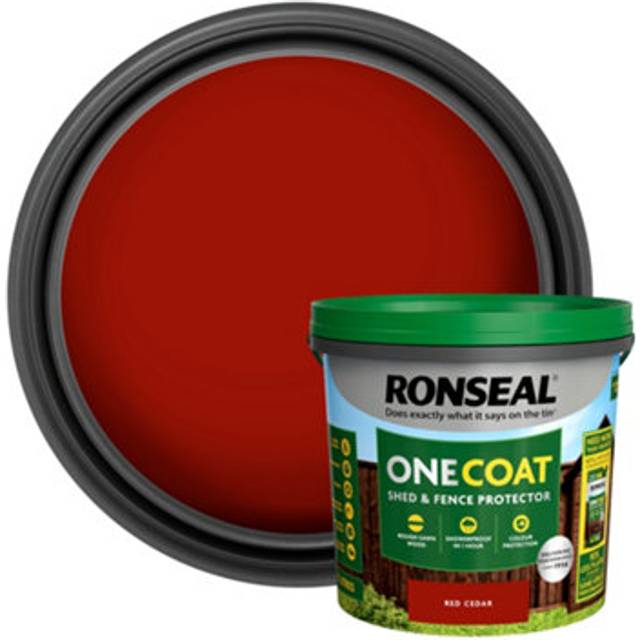 Ronseal One Coat Shed & Fence Protector 5L Red Cedar