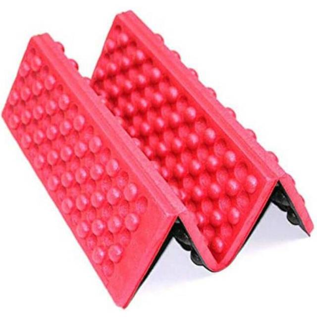 Camping Mats Folding Foam Waterproof Sitting Carpet Seat Cushion for Outdoor Picnic Park,Red