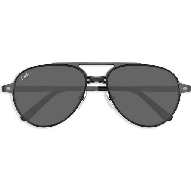 Cartier Eyewear Collection Santos De Cartier aviator sunglasses - black (One Size)