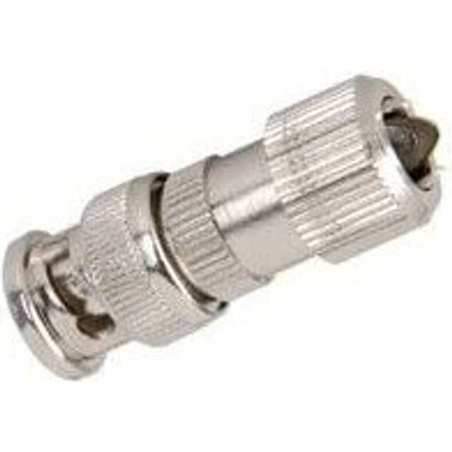 electrosmart Pack of 5 Easy / Quick Fit CCTV BNC Plug Connector Ã¢ Nickel Plated with 24K Gold Plated Cen