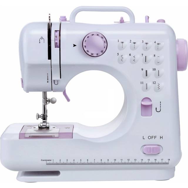 TEMU Electric Sewing Machine Multifunction 12 Stitches Portable Mini 2 Speed Tool Kit