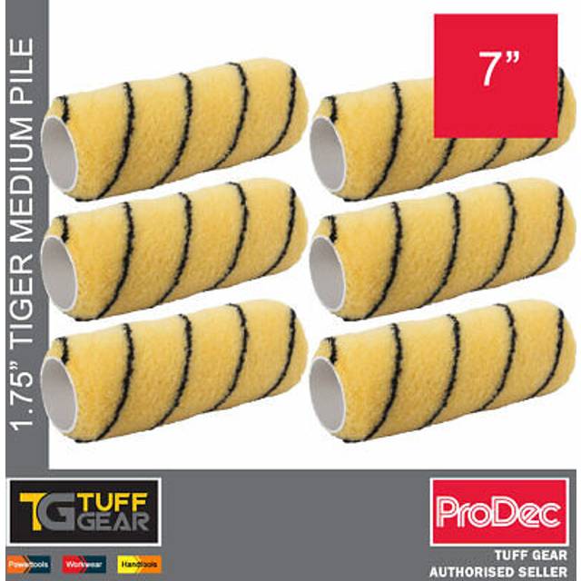 ProDec 7" X 1.75" Tiger Medium Pile Woven Roller Sleeve- you get 36