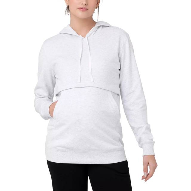 Ripe Kitty Maternity & Nursing Hoodie, Arctic Marle