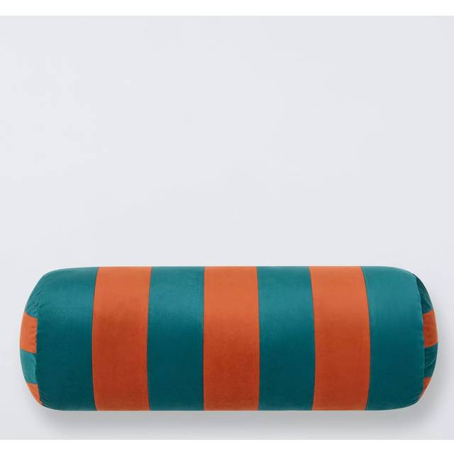John Lewis Velvet Stripe Bolster Cushion