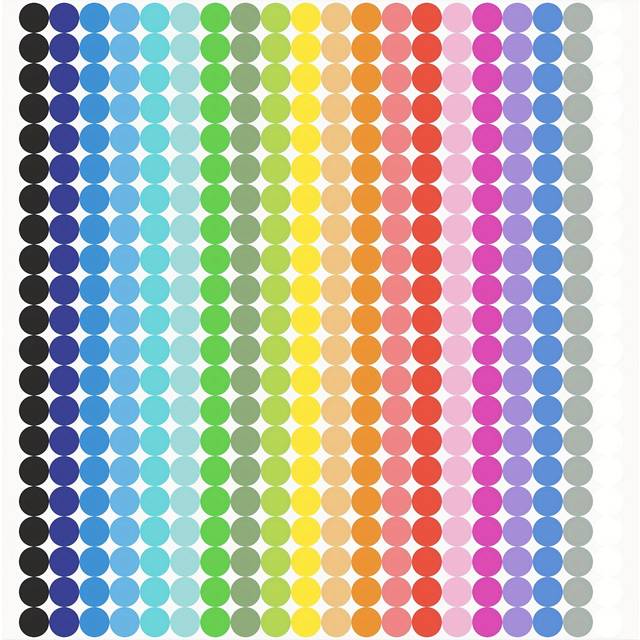 TEMU 6720pcs Small Dot Stickers Round Color Coding Labels Stickers Label Sticker In 20 Colors For Office Classroom, Classroom Stickers, Office Supplies