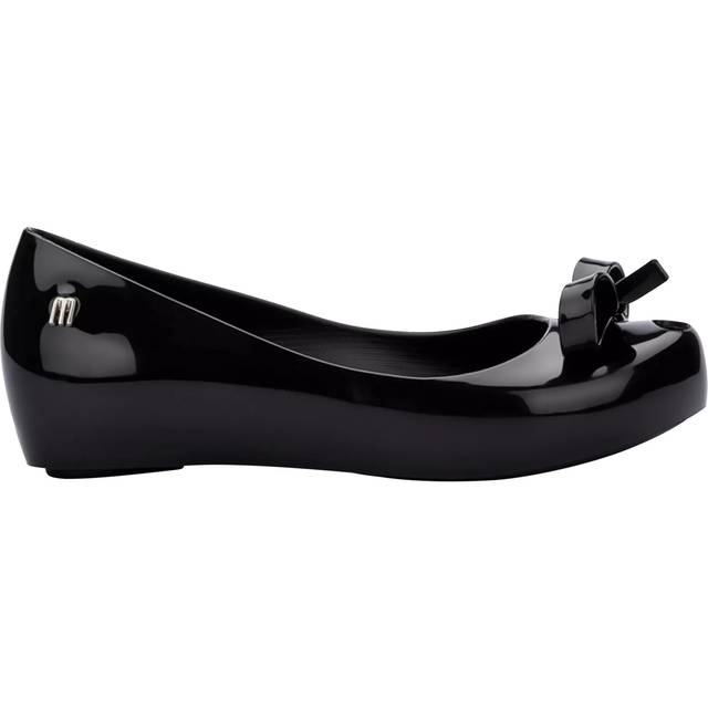 Mini Melissa Kids' Jelly Bow Ballet Flats, Black