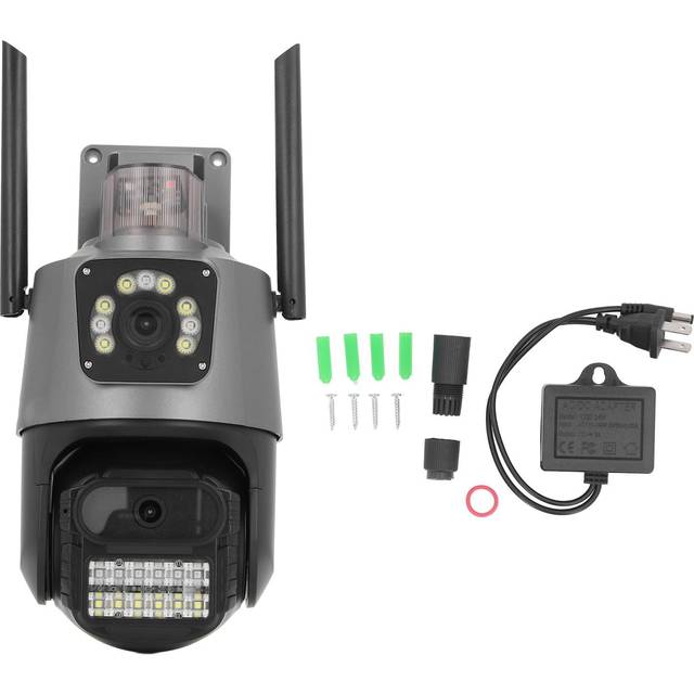 Dual Lens Security Cameras 8MP 8x Zoom HD Wired Ptz WiFi Camera with 2 Way Talk