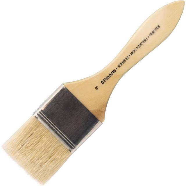 Pro arte series 22 single varnish brushes 1" - 2" artists large brush varnishing