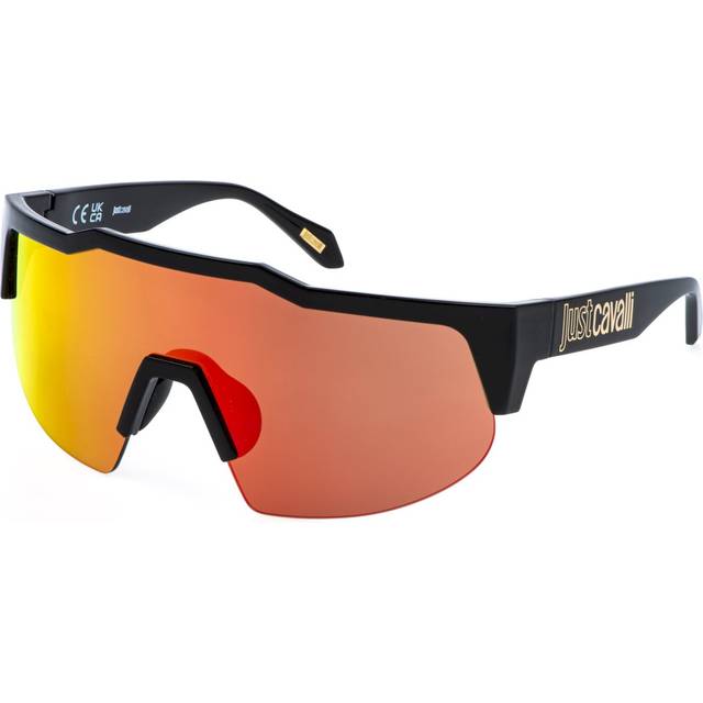 Just Cavalli Unisex SJC154  Z42A Sunglasses Injected Black  Mask Normal