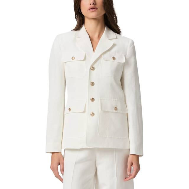 PAIGE Reign Classic Linen Blend Blazer Jacket