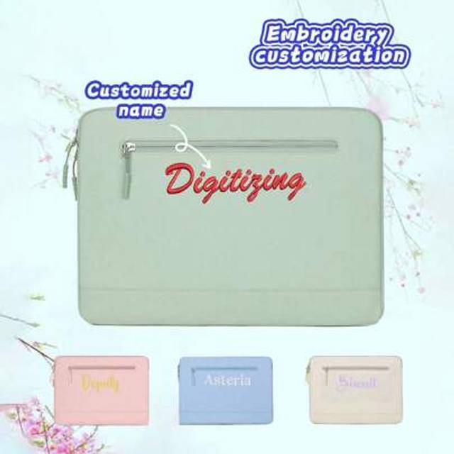 SHEIN Custom Embroidery Tablet Protective Sleeve, 13&#34; Laptop Inner Bag Compatible With IPad Apple Laptop, Stylish And Lightweight Computer Bag, Fits IPad Ta