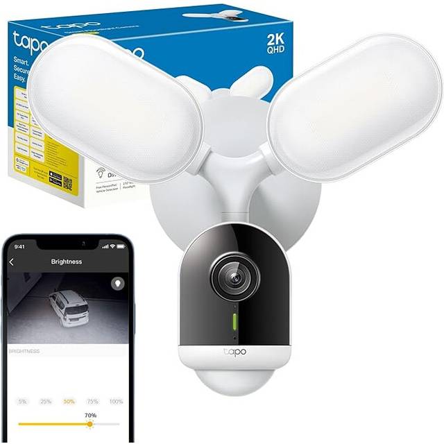 Floodlight Camera, Wired Outdoor Security Camera, 2K QHD 4MP