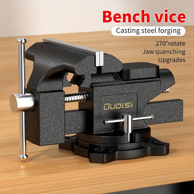 TEMU 3.5 Inches Table Clamp, Small Bench Vice, New Upgraded Cast Iron Manufacturing Jewelers Hobby Clamps Craft Building Repair Tool Portable Work Bench Vise
