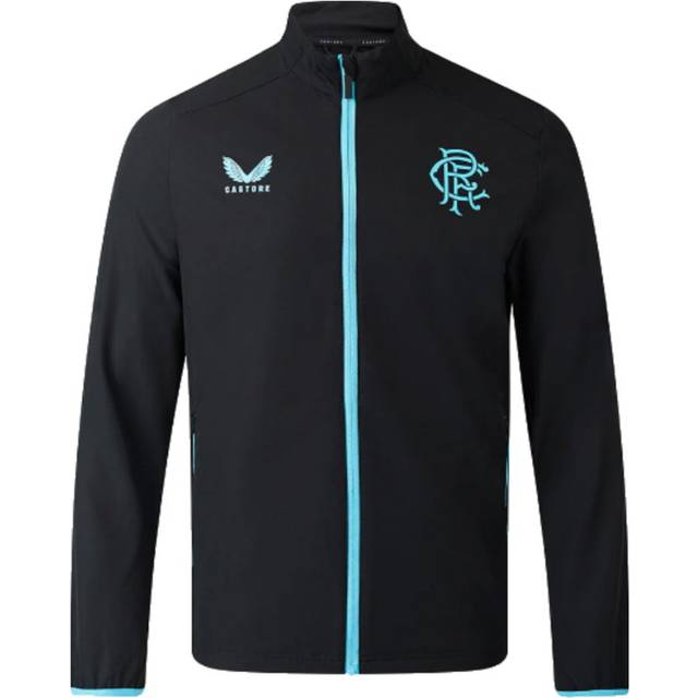 '23-'24 Rangers Players Travel Jacket (Black) Men's Polyester Made By: Castore