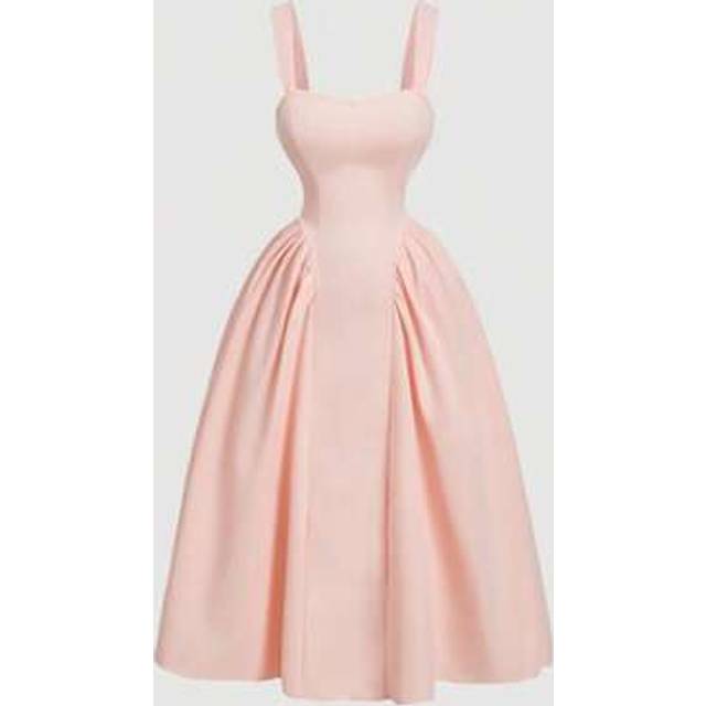 SHEIN Plus Size Casual Retro Palace Style Umbrella Hem Maxi Dress,Birthday Dresses For Women,Summer Outfits For Women