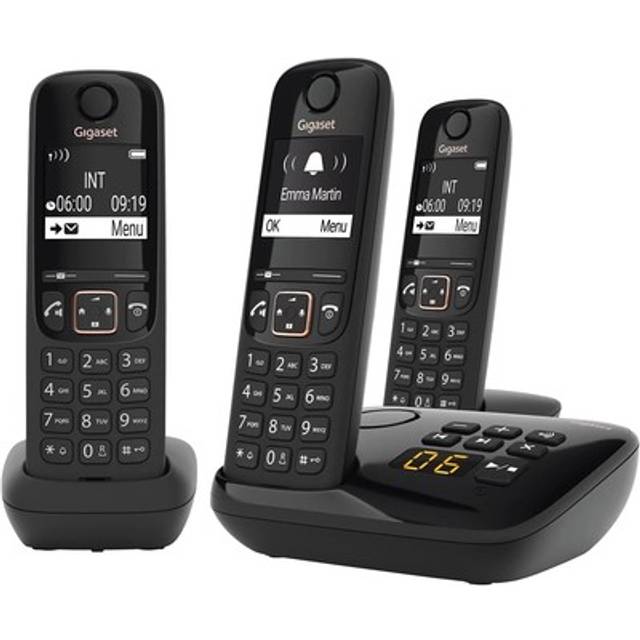 Gigaset a694 am trio - three cordless dect telephones with an answering machine