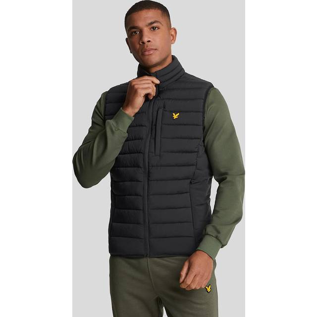 Lyle & Scott Stretch Lightweight Quilted Gilet, Z865 Jet Black