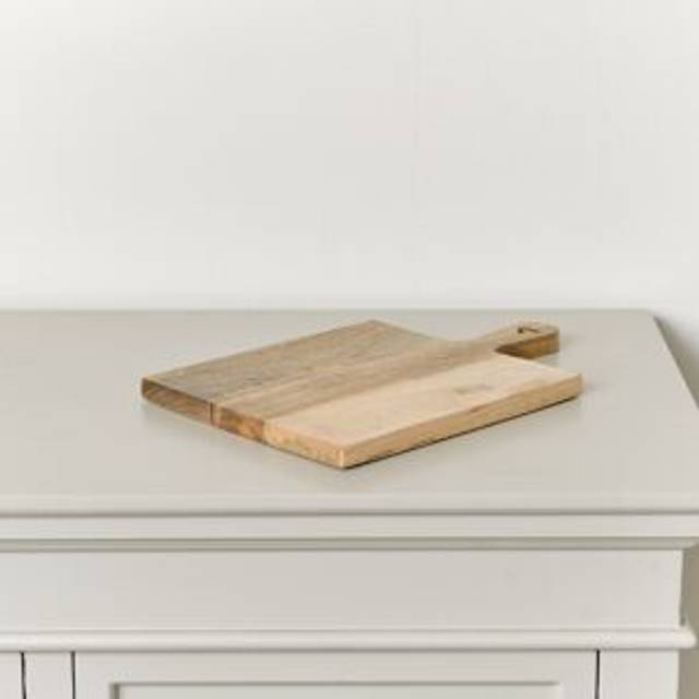 Rectangular Mango Wood Chopping Board with Heart Detail - 30cm Material: New Products