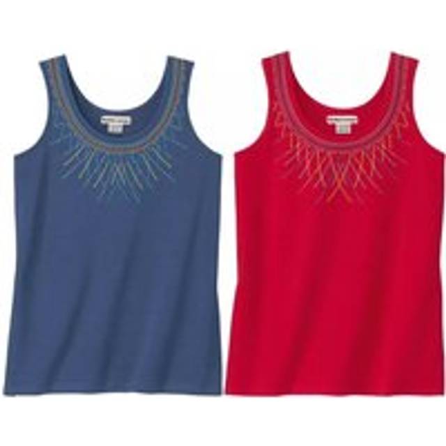 Patterned Vest Top Pack of 2 - Red - 16-18