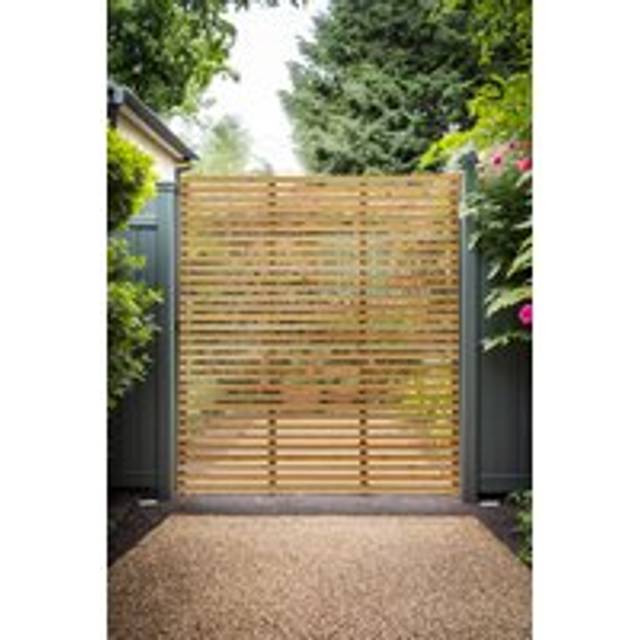 Garden Privacy Wood Fence - Natural - M