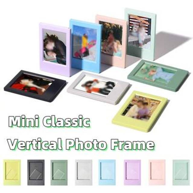 SHEIN 1pc New 3-Inch Mini Classic Vertical Photo Frame, Color Film Photo Frame Bracket, For Instant Film Cameras Storing And Displaying Commemorative Photo