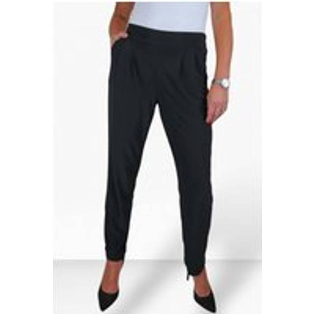 Paulo Due Smart Office Trouser With Pull On Elastic Waist In Black - 10
