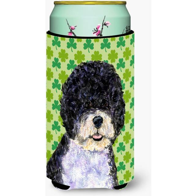 Portuguese Water Dog St. Patrick's Day Shamrock  Tall Boy Beverage Insulator Beverage Insulator Hugger