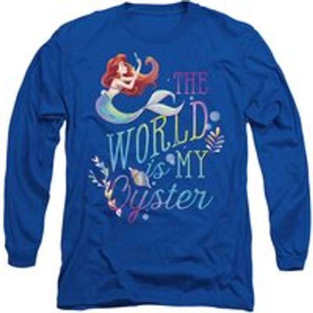 The Little Mermaid World is my Oyster Long Sleeve T-Shirt, Royal
