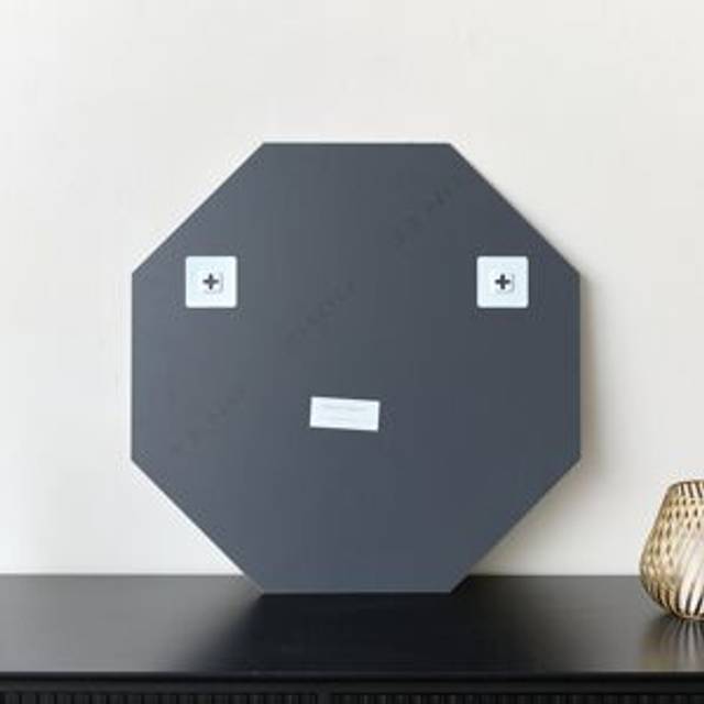 Ornate Octagon Frameless Bevelled Wall Mirror 60cm x 60cm Material: Mirrors