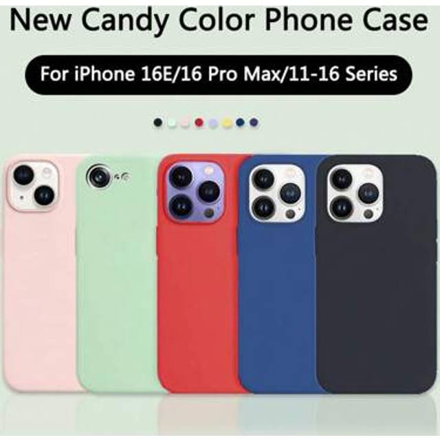 Kompatibel med Galaxy S25 Ultra S24 Ultra S23 Ultra S22 S21 FE A06 A16 A26 A36 A56 Fodral, Original Flytande Stötsäker Fall Prevention Soft TPU Telefo - Röd (Multi-size)