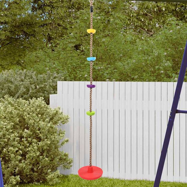 Vidaxl - Disc Swing Red Plastic 30 x 30 x 200 cm Portable Rope Swings
