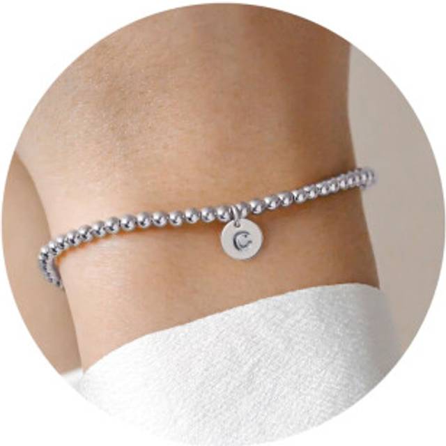 Turandoss Gifts for Teen Girls - First Communion & Baptism Gifts  Silver Initial C Bracelet